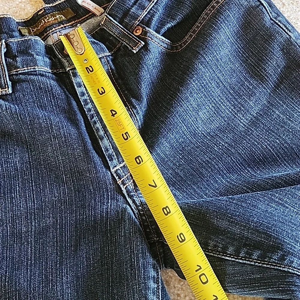 David Kahn Lauren Dark Wash Straight Leg Size 4 - Picture 9 of 14